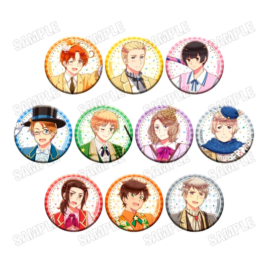 Anime Hetalia World Stars Newly Drawn Button Collection Goods - Badge Circus ver. Resale [NEW]