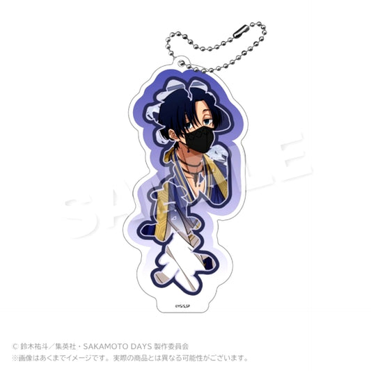 TV Anime SAKAMOTO DAYS BIG Acrylic Name Keychain Round Window ver. Mafuyu Seiba [NEW]