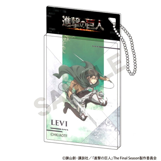 Attack on Titan Package-Style Acrylic Keychain Levi Action [NEW]