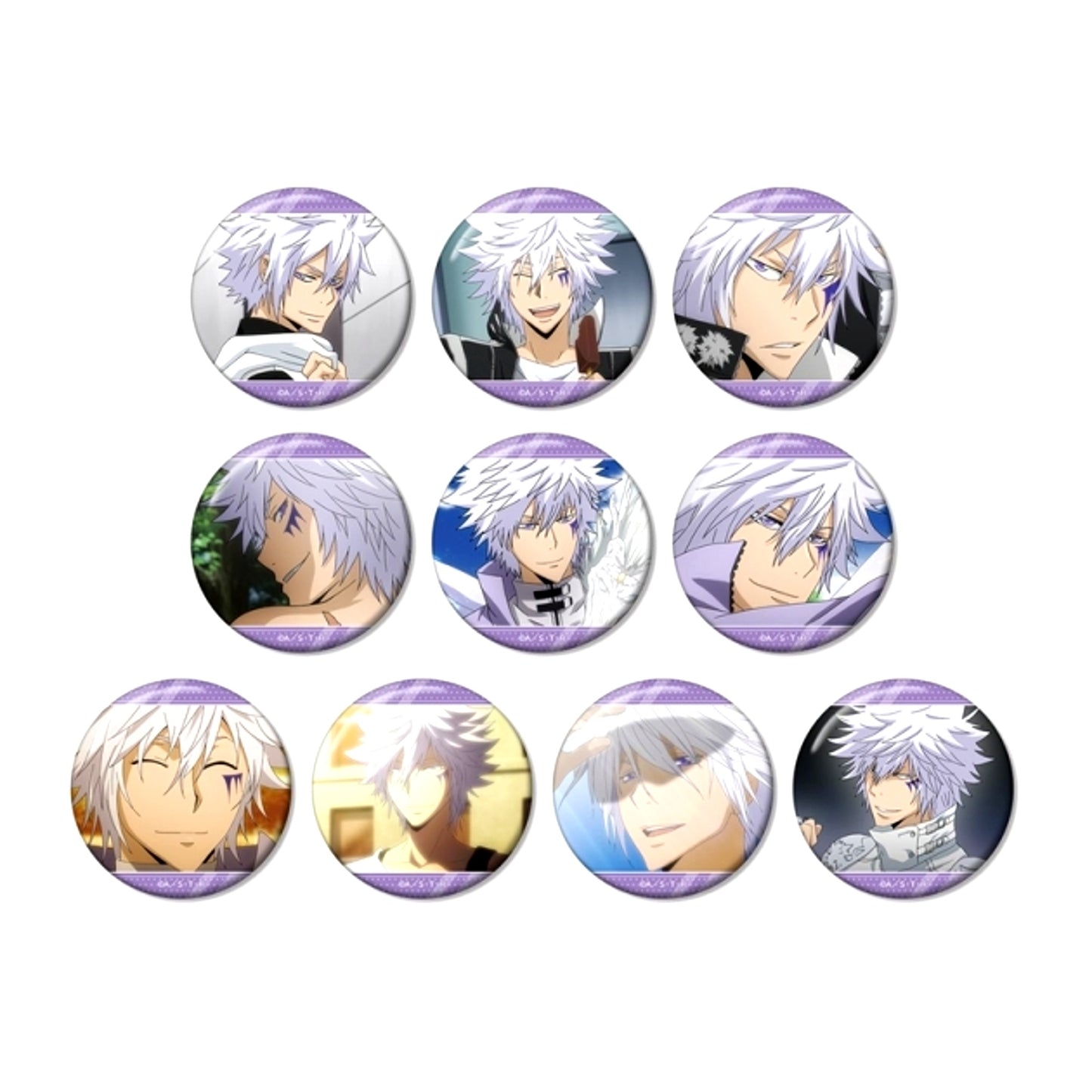 TV Anime "Reborn!" Trading Byakuran Only Scene Photo Can Badge (Reissue) [NEW]