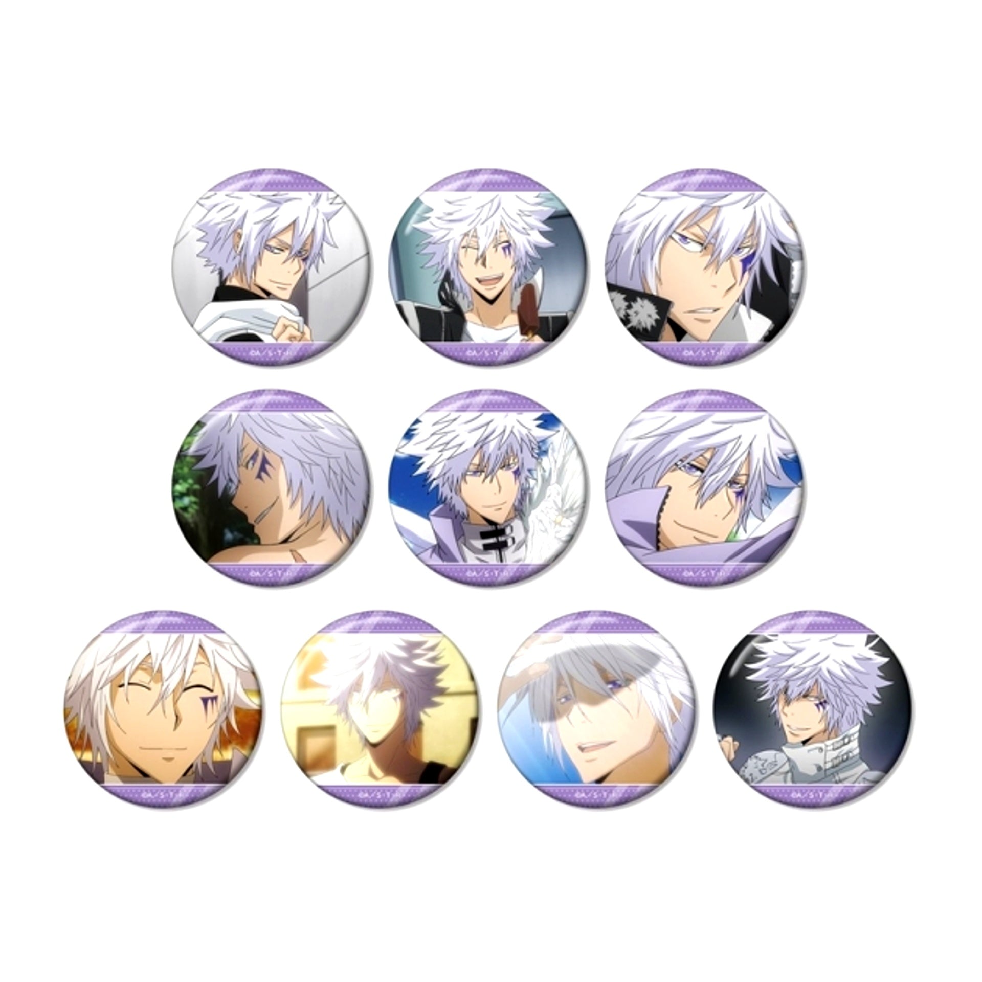 TV Anime "Reborn!" Trading Byakuran Only Scene Photo Can Badge (Reissue) [NEW]