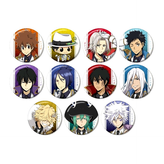 TV Anime Reborn! Newly Drawn White Costume ver. Trading Glitter Button Goods - Badge Resale [NEW]