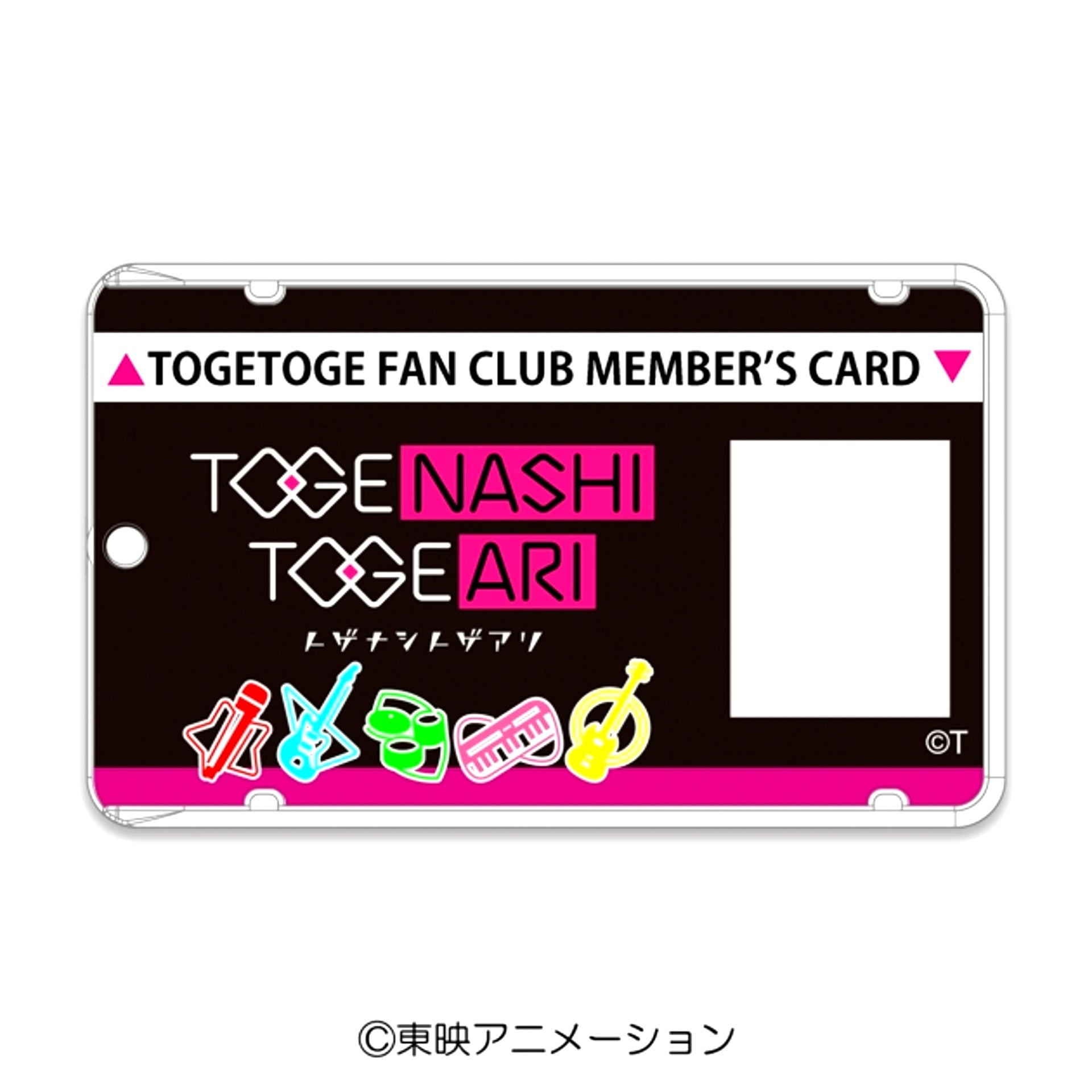 Girls Band Cry Narikiri Costume Acrylic Pass Case Togenashi Togeari [NEW]