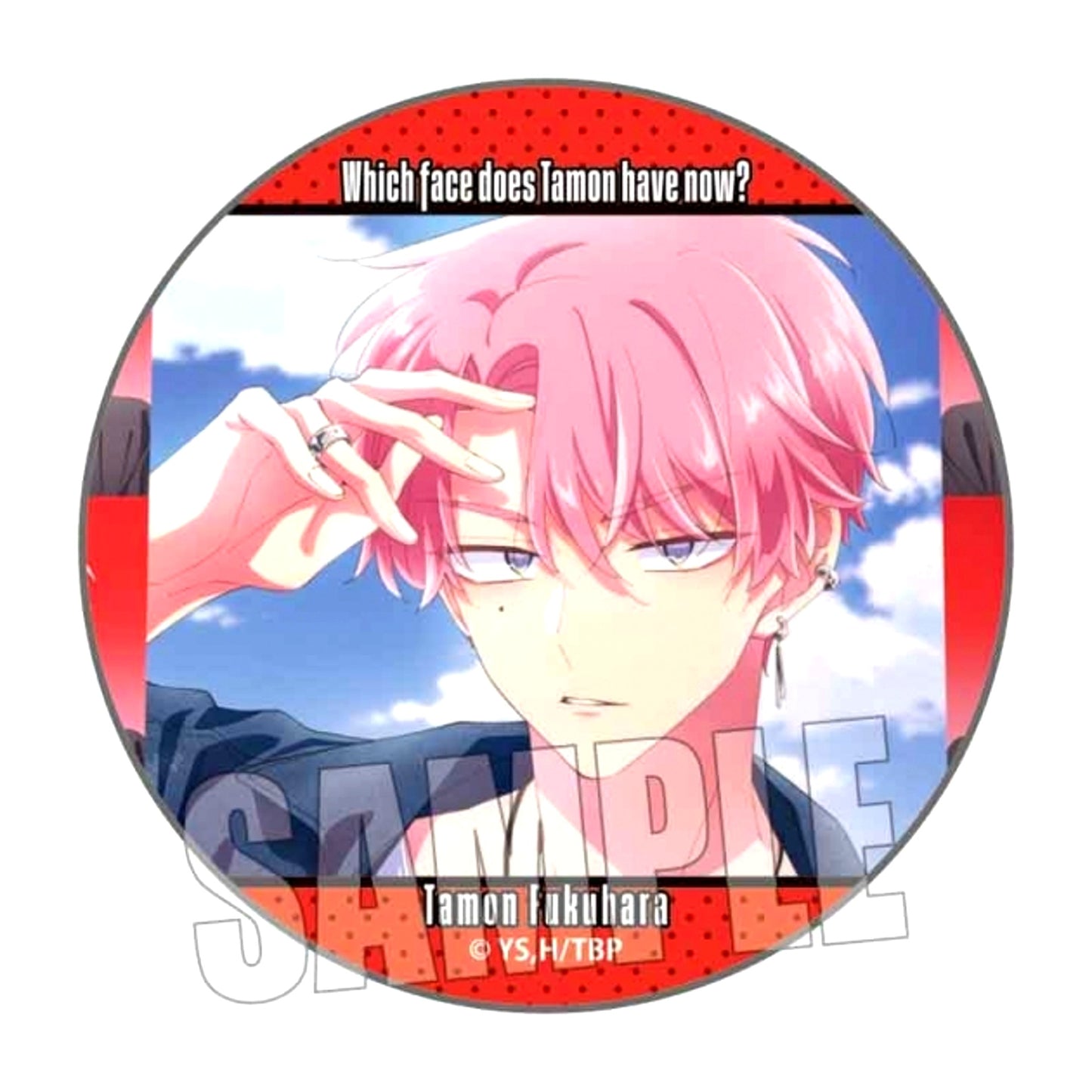 TV Anime Tamon's B-Side Memories Button Tamon Fukuhara A Goods - Badge [NEW]