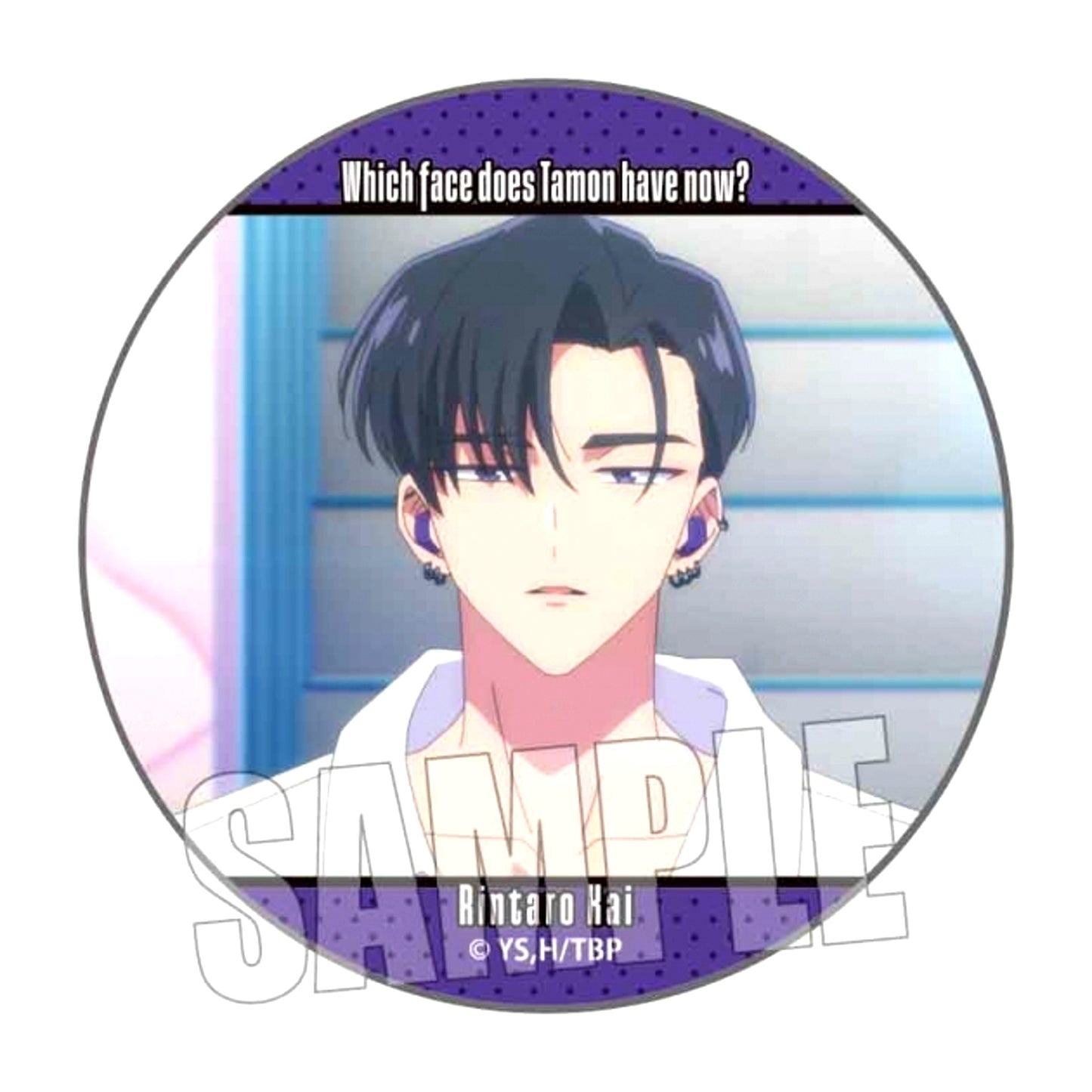 TV Anime "Tamon's B-Side" Memories Can Badge Kai Rintaro B [NEW]