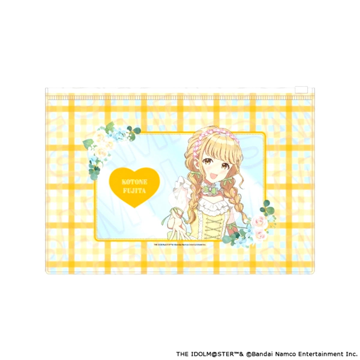 Gakuen Idolmaster Clear Pouch Kotone Fujita floral dress ver. Goods - Pouch [NEW]