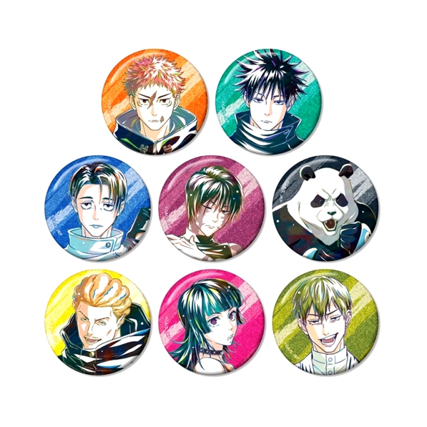 TV Anime Jujutsu Kaisen Trading Ani-Art Part 9 Glitter Button ver.A Goods - Badge animate Limited with animate with Benefits Bonus [NEW]