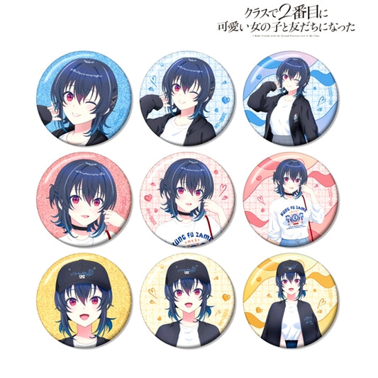 I Made Friends with the Second Prettiest Girl in My Class arti-mate Trading Glitter Button Newly Drawn Plain Clothes ver. Goods - Bache animate Limited [NEW]