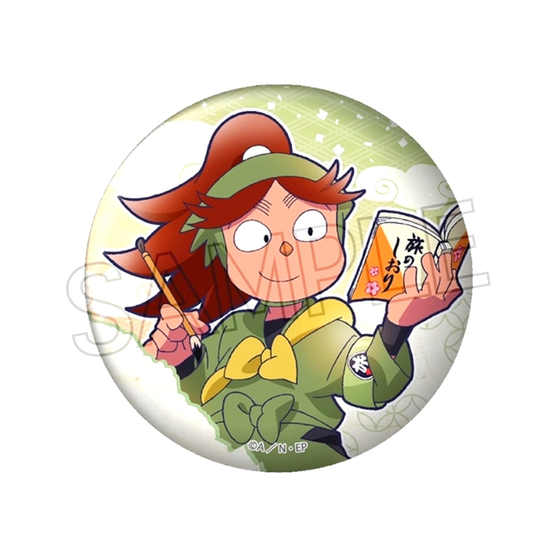 Nintama Rantaro Can Badge -School Trip Executive Committee- Sakubei Tomimatsu [NEW]
