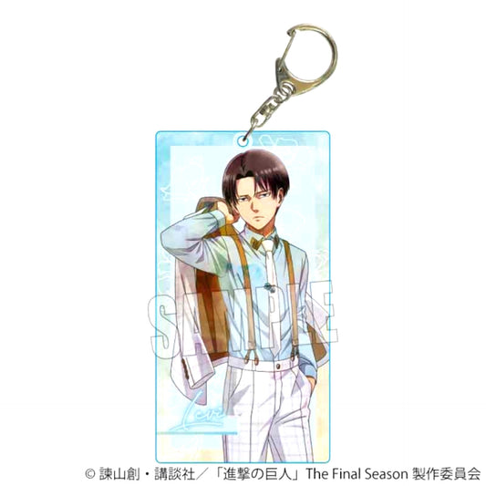 TV Anime Attack on Titan The Final Season Choideka Acrylic Keychain Levi (Nemophila) Goods - Keychain [NEW]