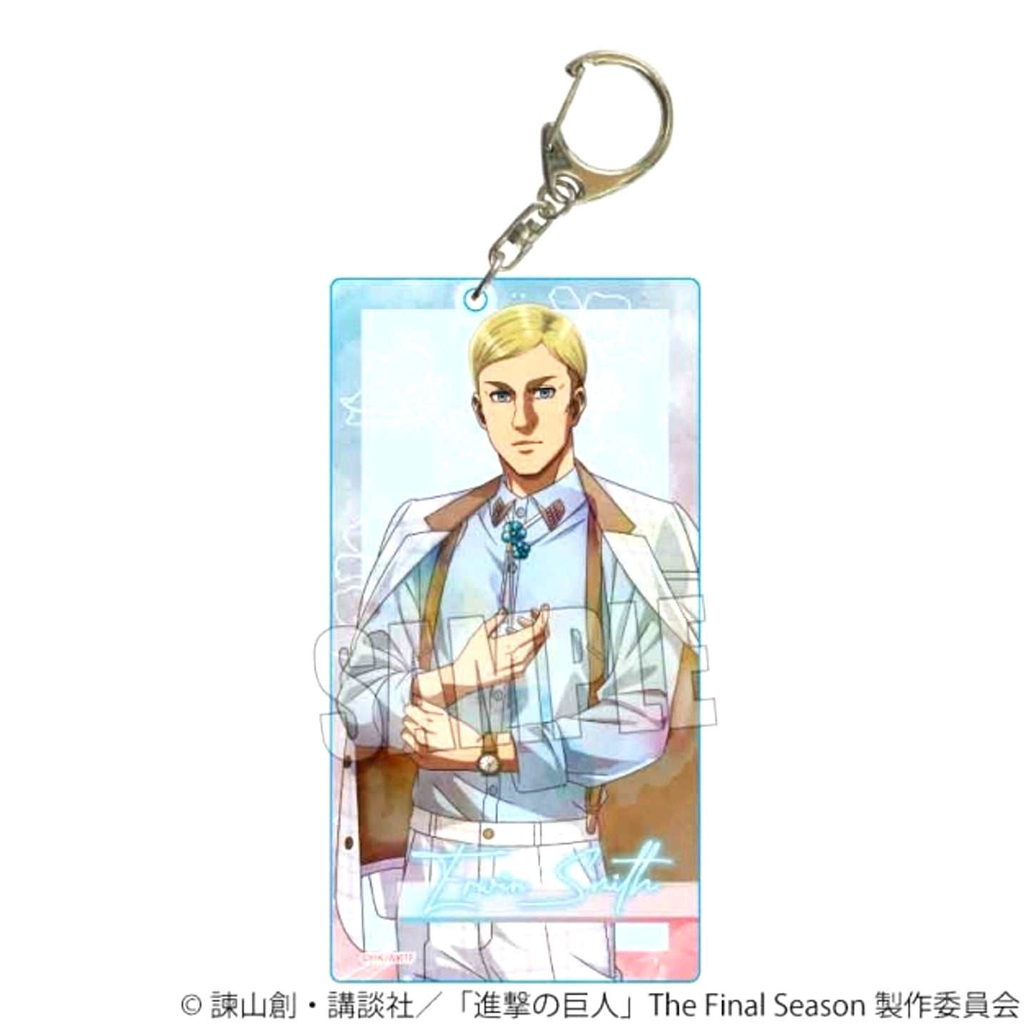 TV Anime "Attack on Titan" The Final Season Choi Deka Acrylic Keychain Erwin Smith (Nemophila) [NEW]