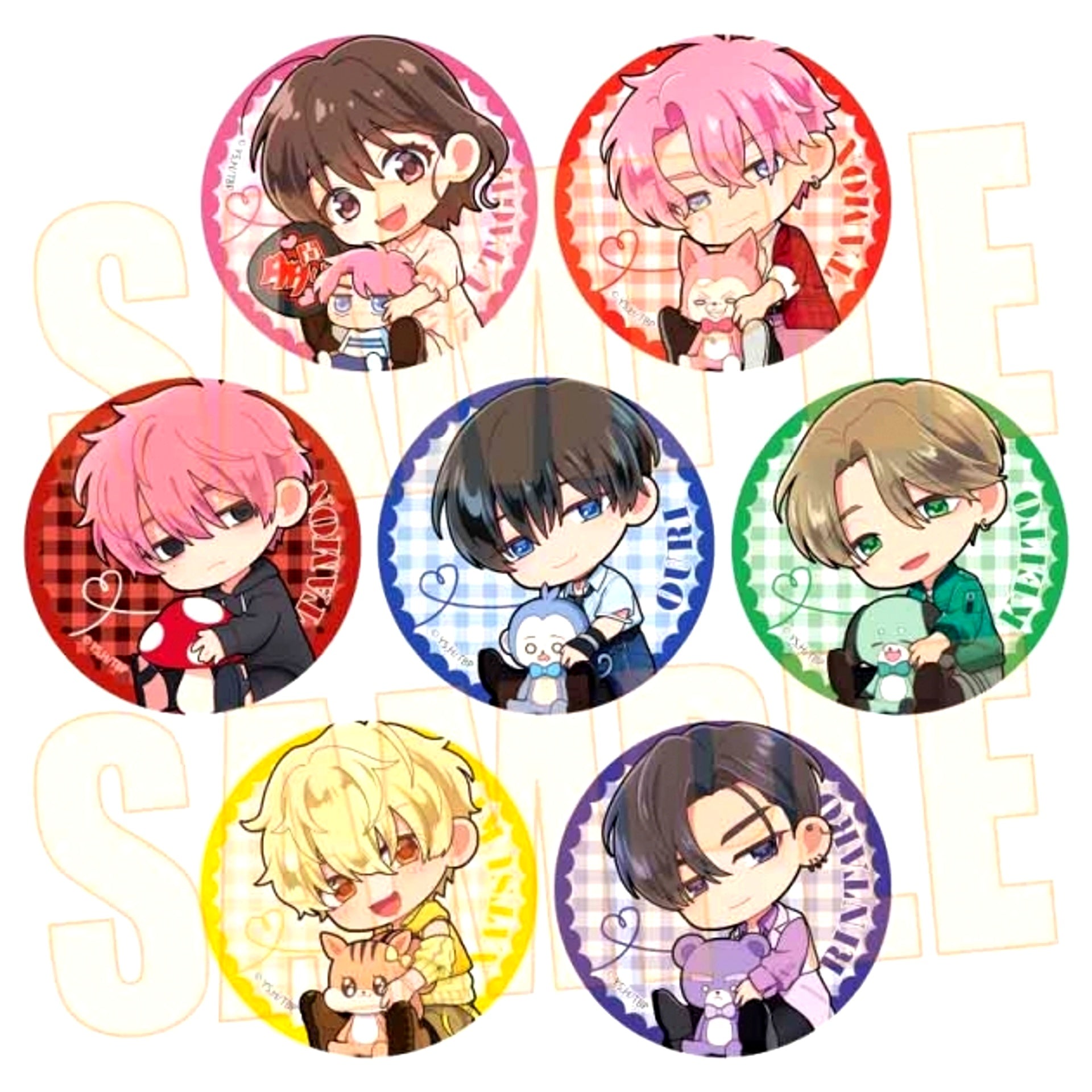 TV Anime Tamon's B-Side Random Button Gyugyutto Goods - Badge [NEW]