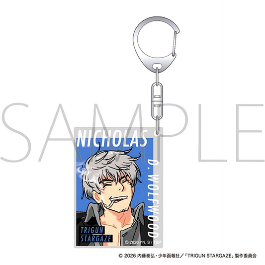 TRIGUN STARGAZE Acrylic Keychain / Nicholas Completion Commemorative ver. [NEW]