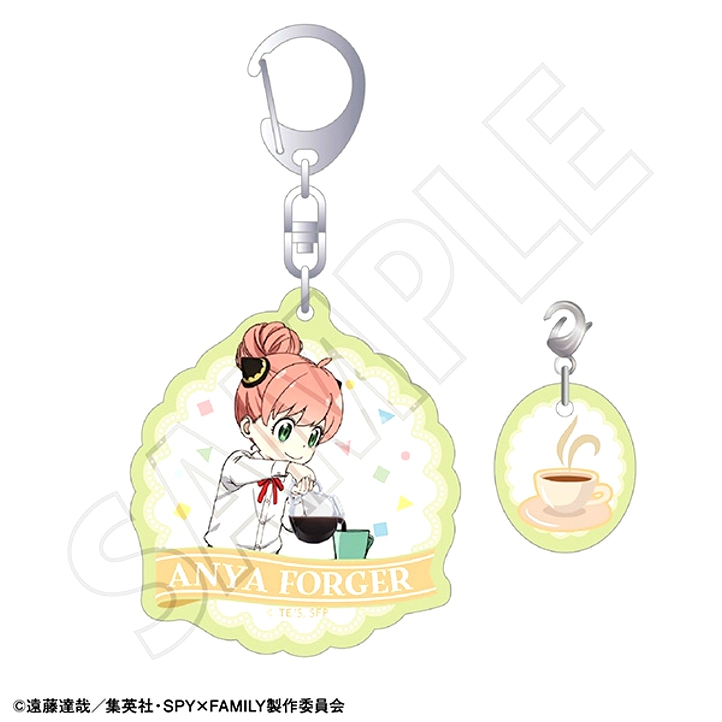 SPY x FAMILY Acrylic Keychain / Anya Forger (Barista) [NEW]