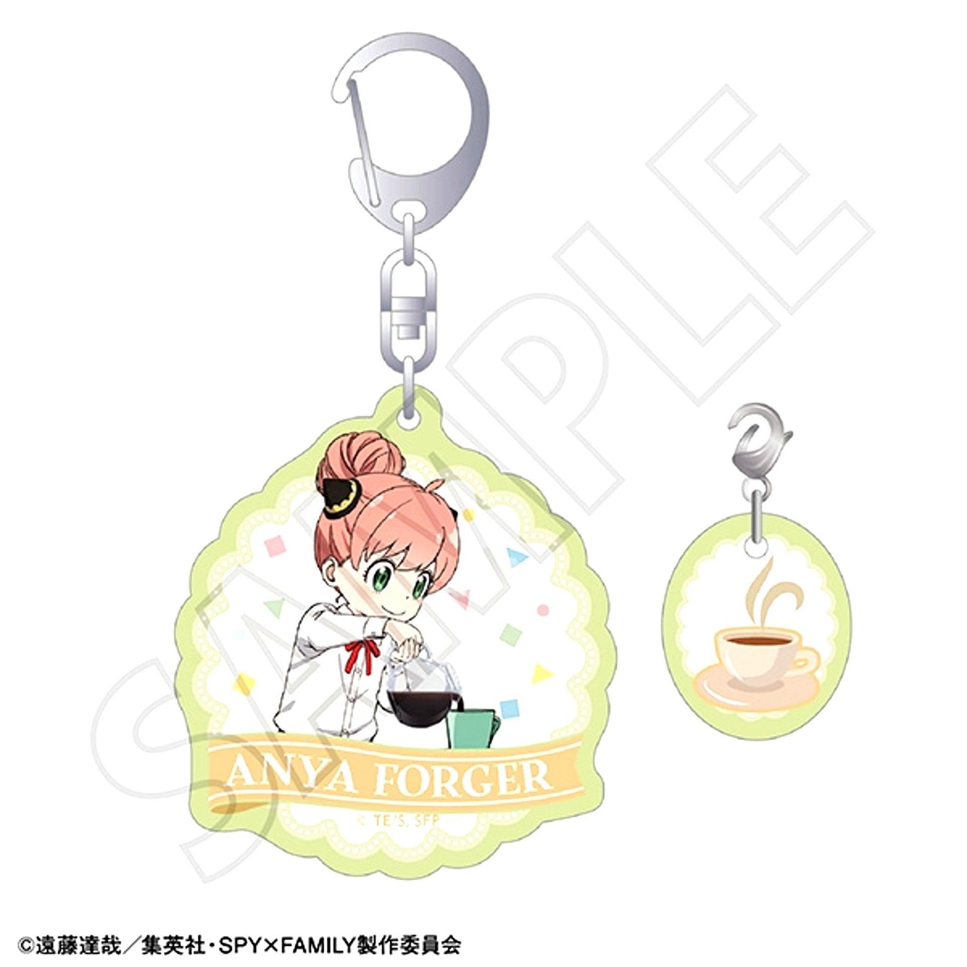 SPY x FAMILY Acrylic Keychain / Anya Forger (Barista) [NEW]