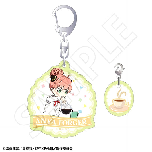 SPY x FAMILY Acrylic Keychain / Anya Forger (Barista) [NEW]