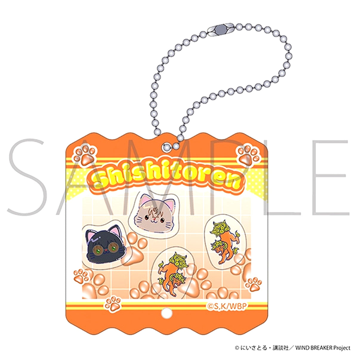 WIND BREAKER withCAT illustration Ver. Shaka Shaka Acrylic Keychain / Shishitoren [NEW]