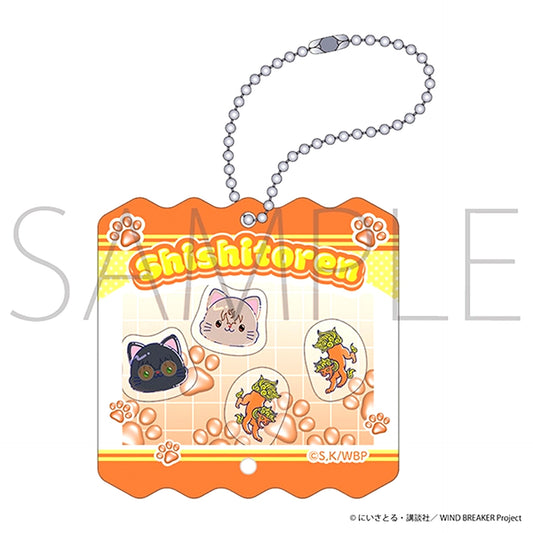 WIND BREAKER withCAT illustration Ver. Shaka Shaka Acrylic Keychain / Shishitoren [NEW]