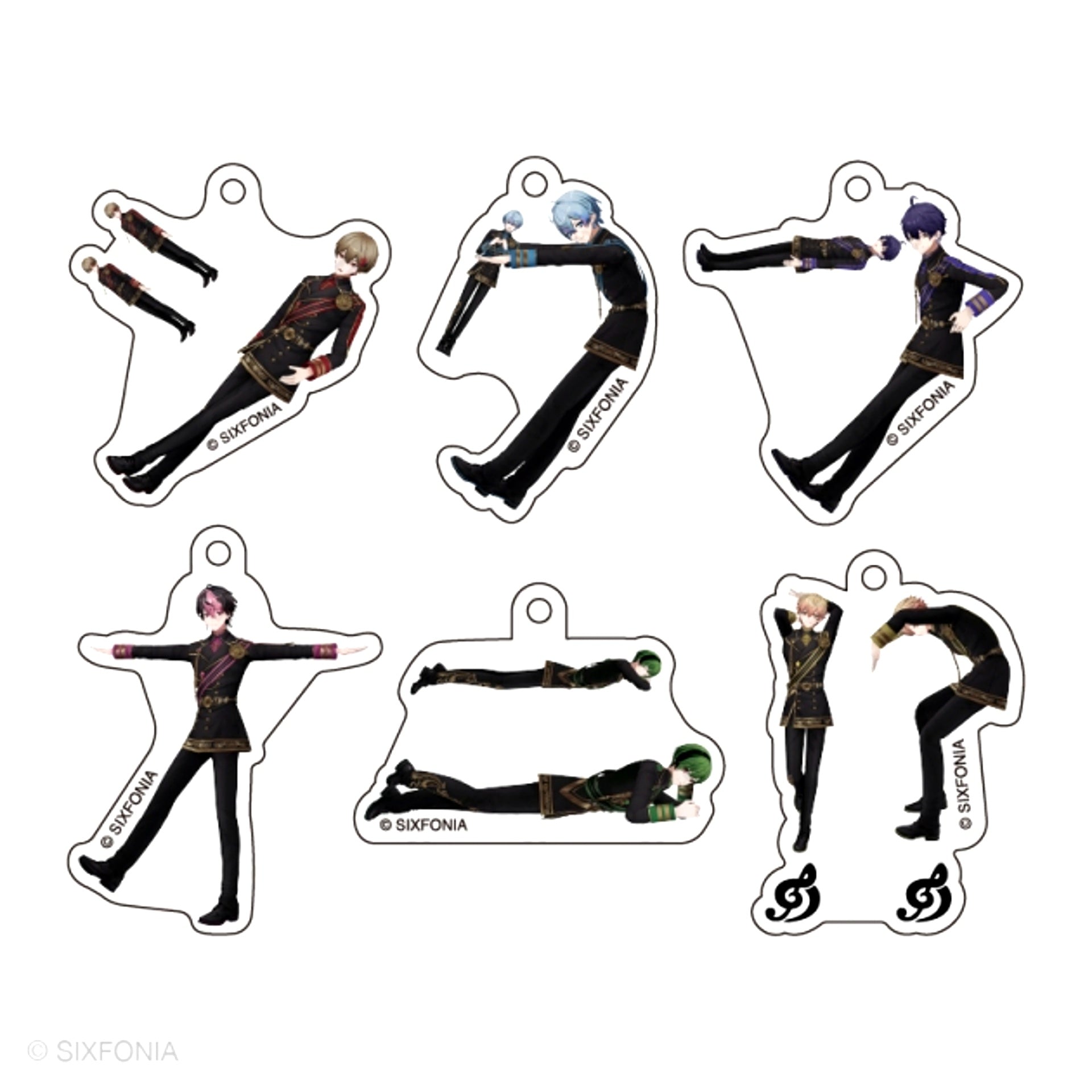 Sikufoni Random Acrylic Keychain Human Letters ver. [NEW]