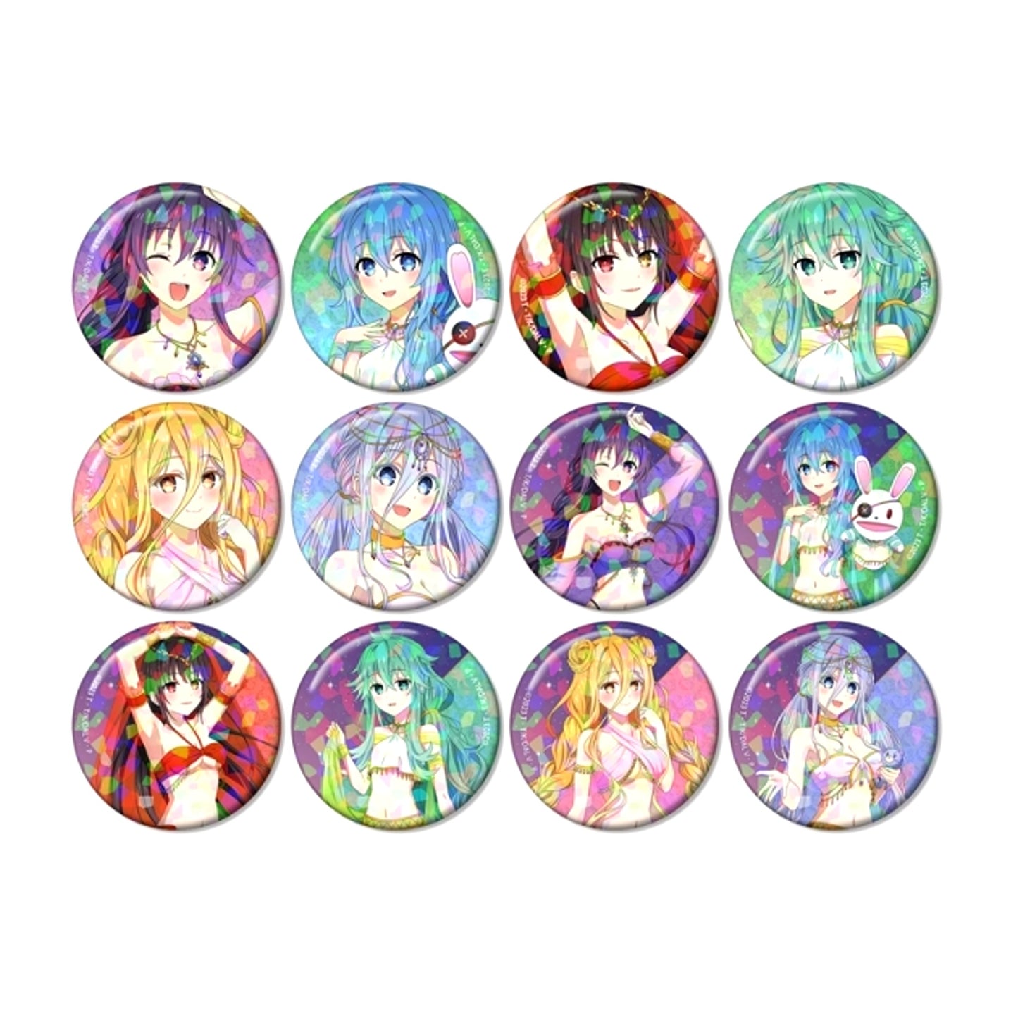 Anime "Date A Live V" Newly Drawn Dancer ver. Trading Hologram Can Badge (with Bonus) [NEW]