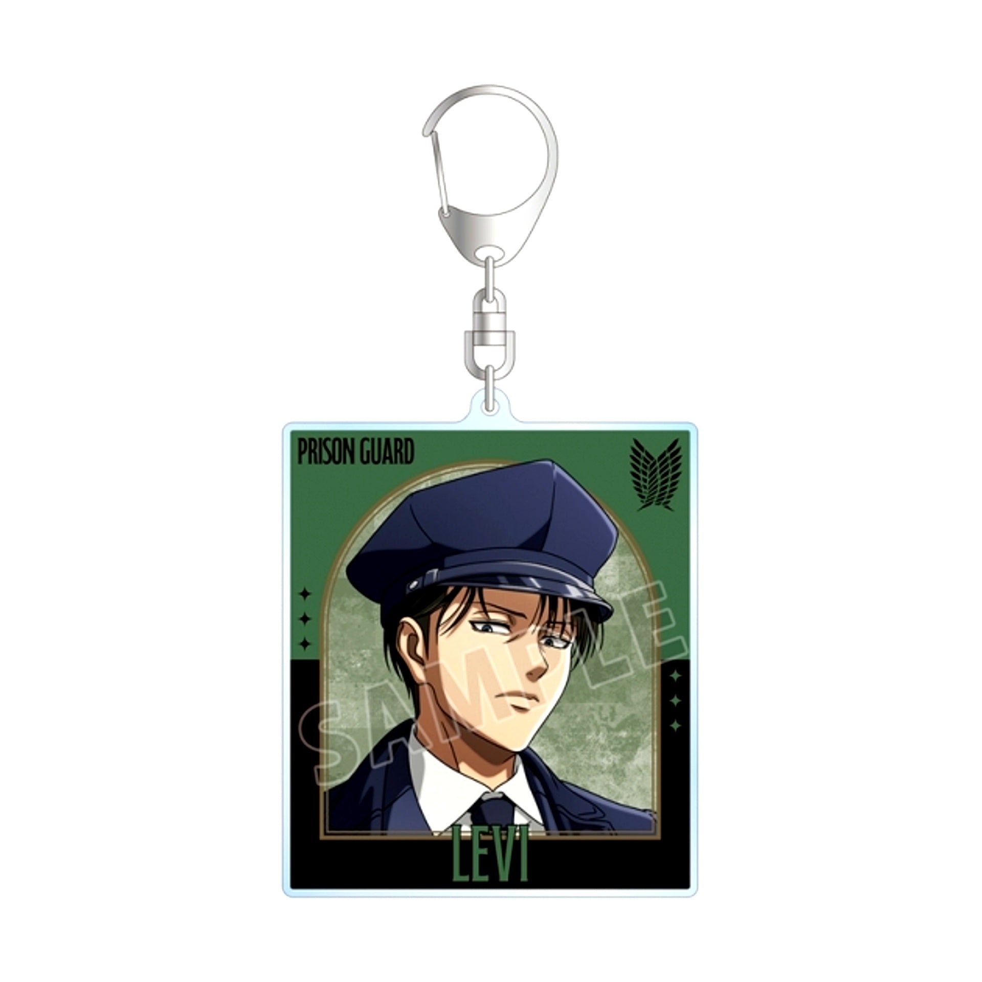 TV Anime Attack on Titan Newly Drawn Levi Prison Guard ver. BIG Acrylic Keychain (Animate Advance Sale) [NEW]