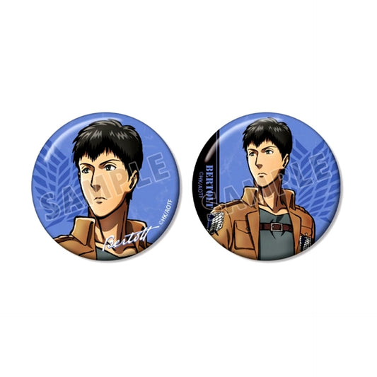 TV Anime Attack on Titan Bertolt Set of 2 Buttons Goods - Bache [NEW]