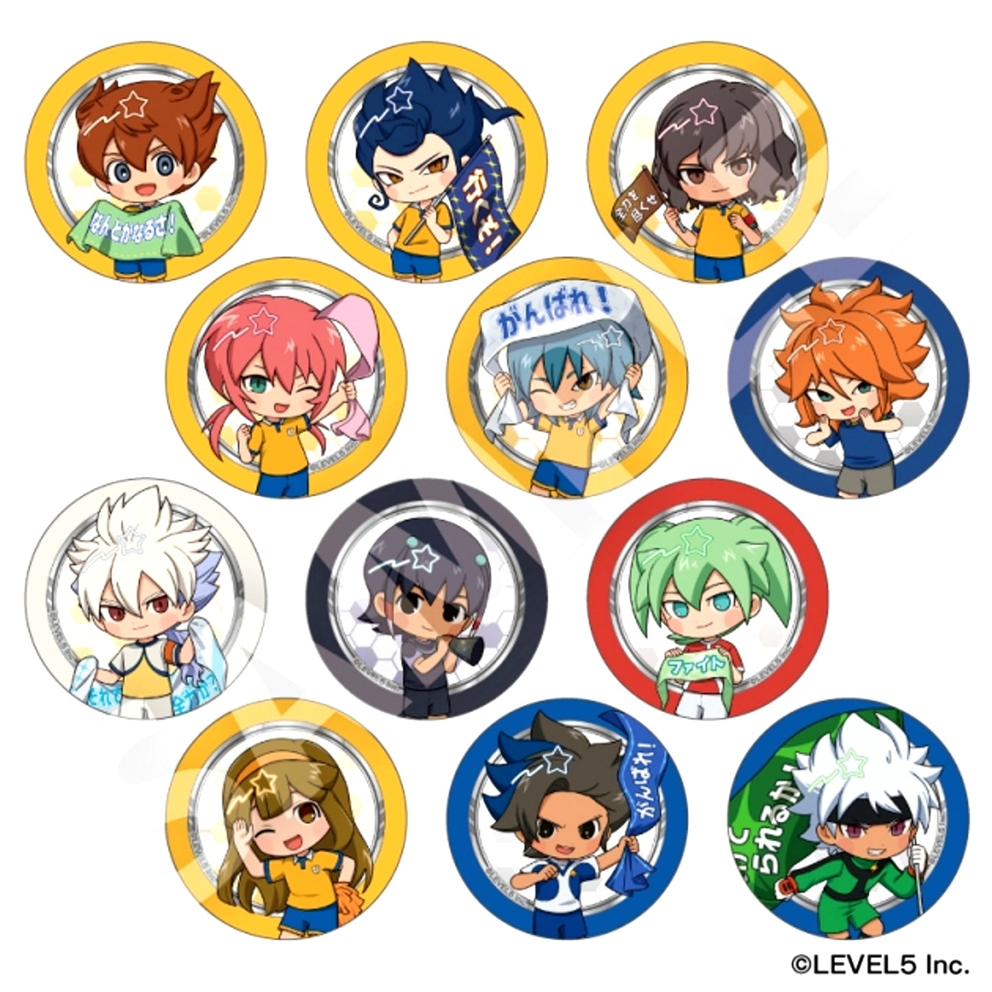 Inazuma Eleven: Victory Road of Heroes Trading Fure Friends Can Badge Vol.2 All 12 Types [NEW]