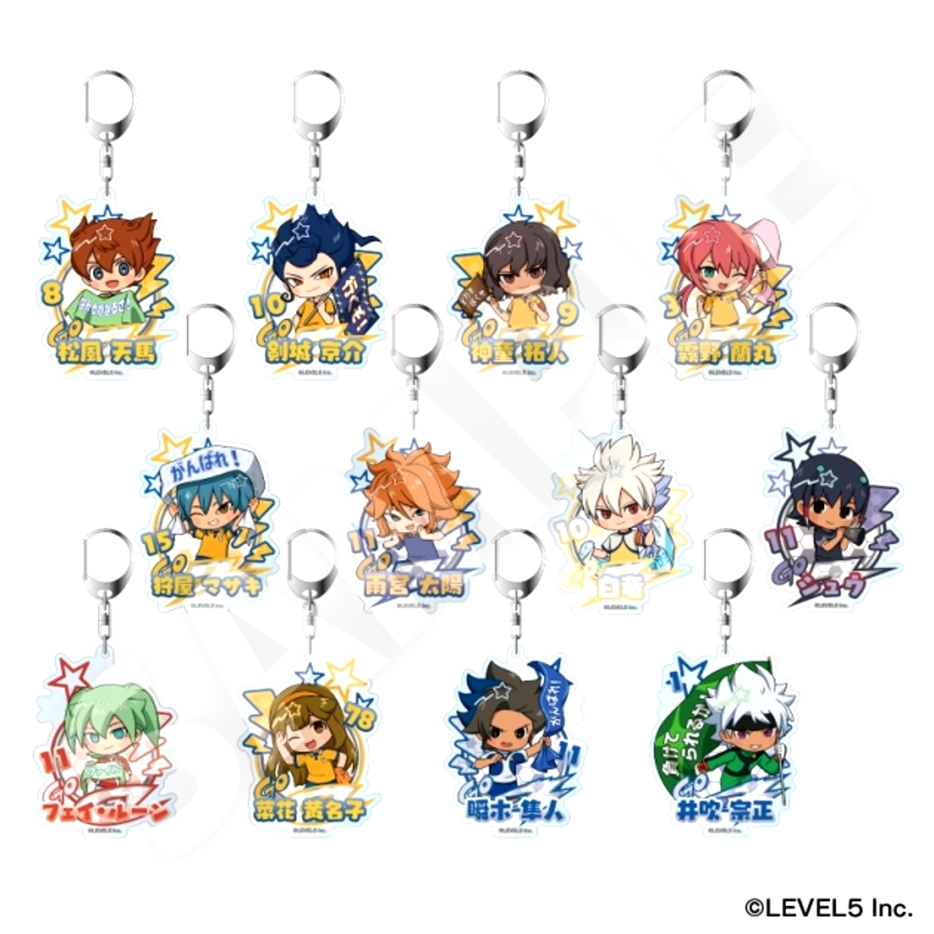 Inazuma Eleven: Victory Road of Heroes Trading Fure Friends Acrylic Keychain Vol.2 All 12 Types [NEW]