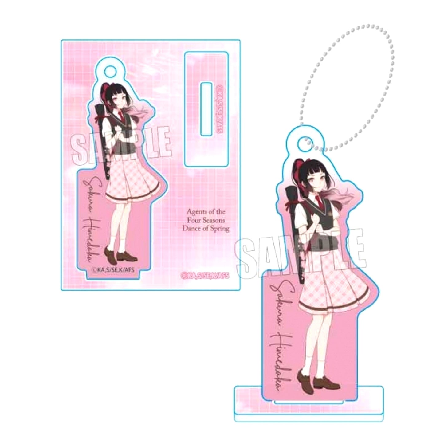 TV Anime Agents of the Four Seasons: Dance of Spring Stand Keychain Sakura Himetaka School Uniform ver. Animate Advance Sale [NEW]