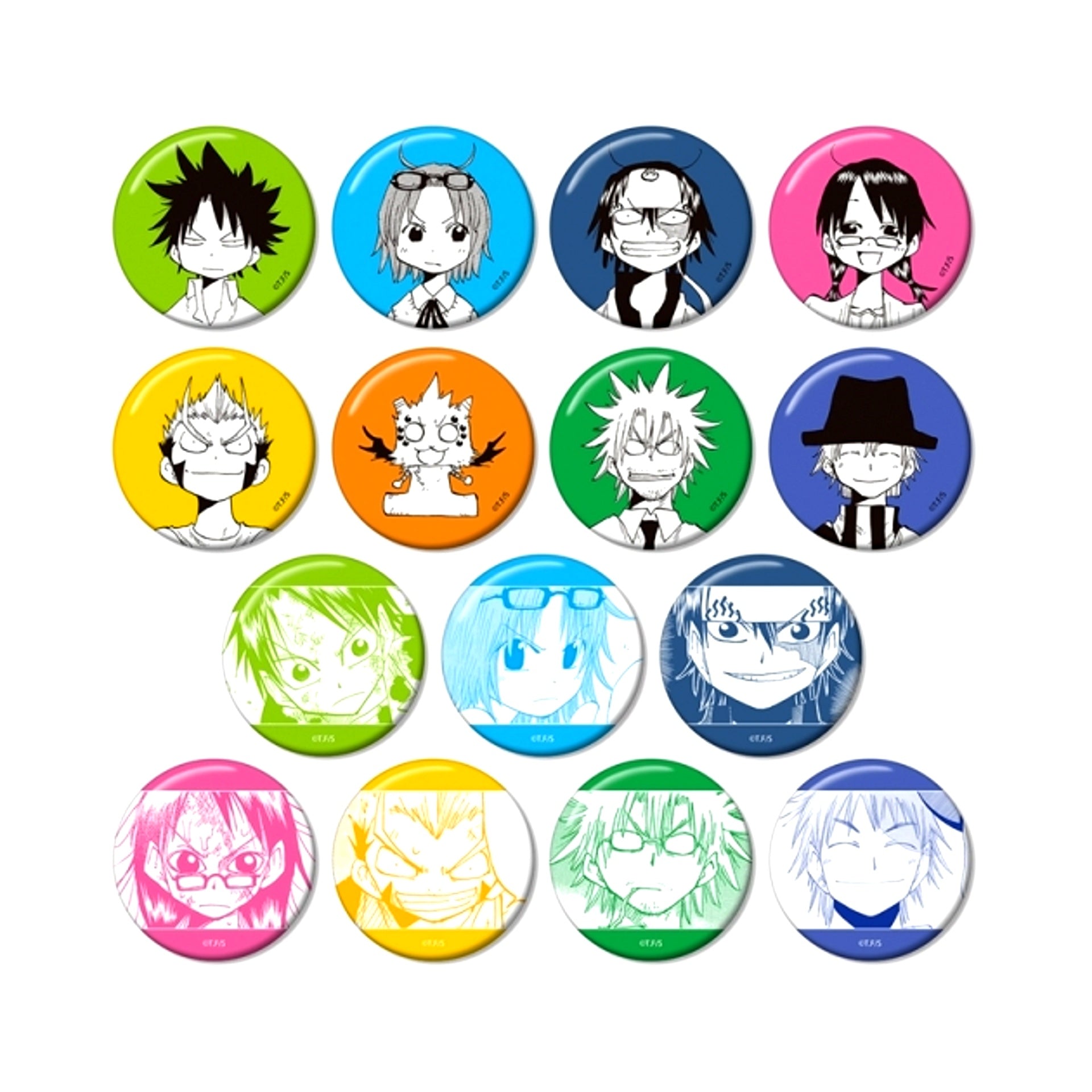 The Law of Ueki Trading Manga Panel Button Goods - Bache with with Benefits Bonus [NEW]