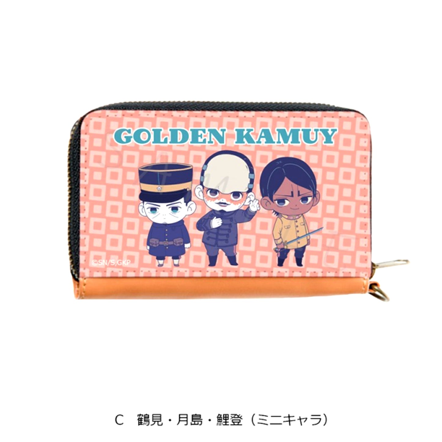 TV Anime Golden Kamuy Coin & Pass Case C Tsurumi, Tsukishima & Koito (Mini Character) (Reissue) [NEW]