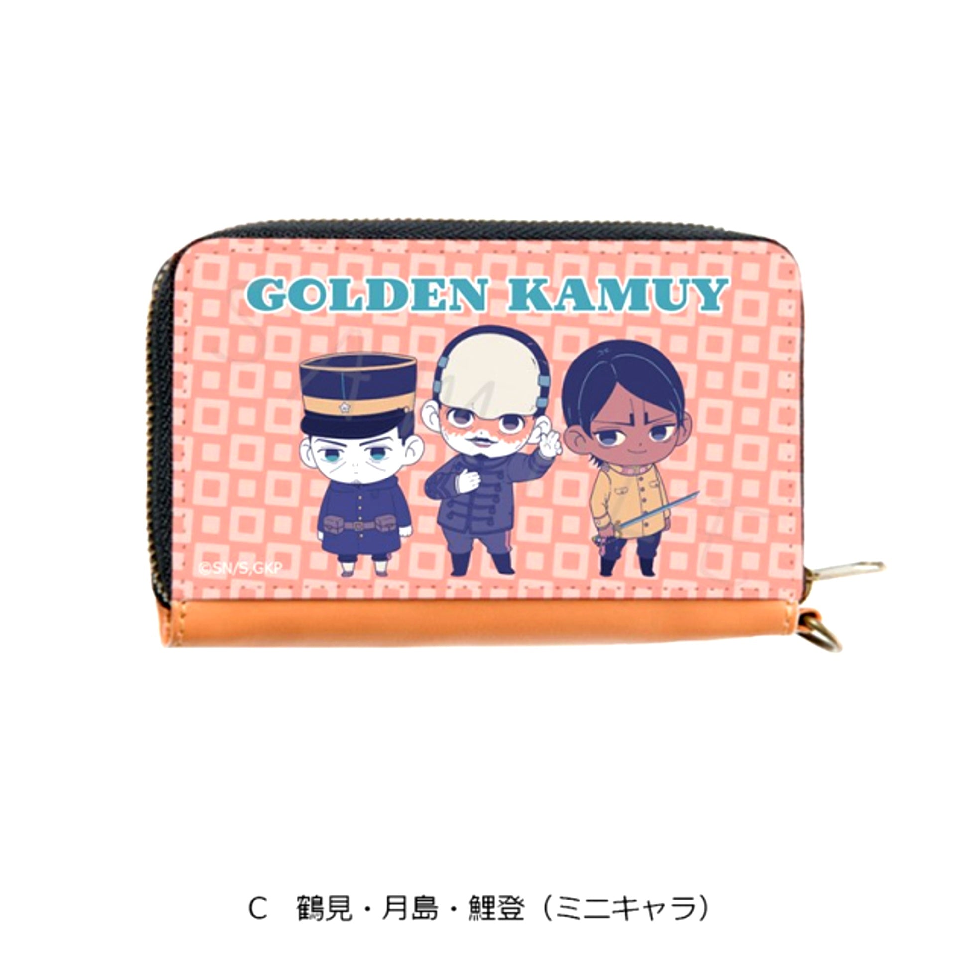 TV Anime Golden Kamuy Coin & Pass Case C Tsurumi, Tsukishima & Koito (Mini Character) (Reissue) [NEW]