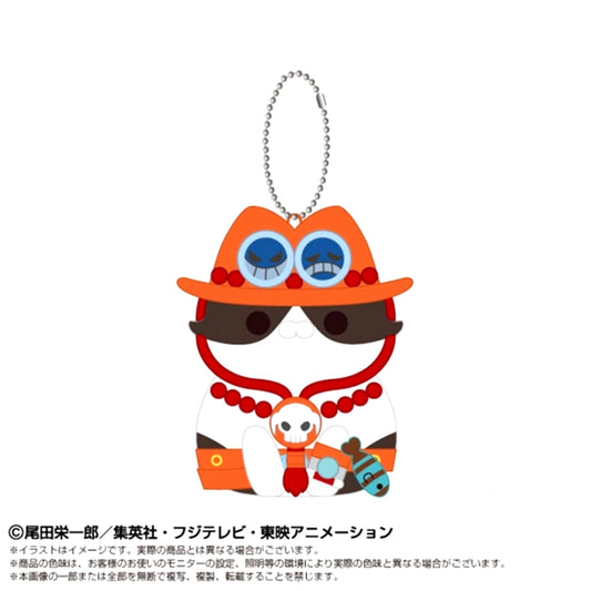 ONE PIECE Chibi Plush Mascot x MEGA CAT PROJECT Nyan Piece Nyan! Portgas D. Ace [NEW]