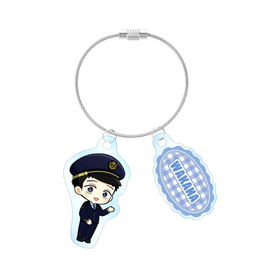 TV Anime My Dress-Up Darling Season 2 Wakana Gojo Chibi Character Station Staff ver. Double Wire Acrylic Keychain [NEW]