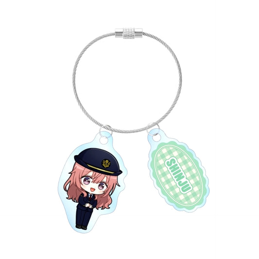 TV Anime My Dress-Up Darling Season 2 Shinju Inui Chibi Character Station Staff ver. Double Wire Acrylic Keychain [NEW]