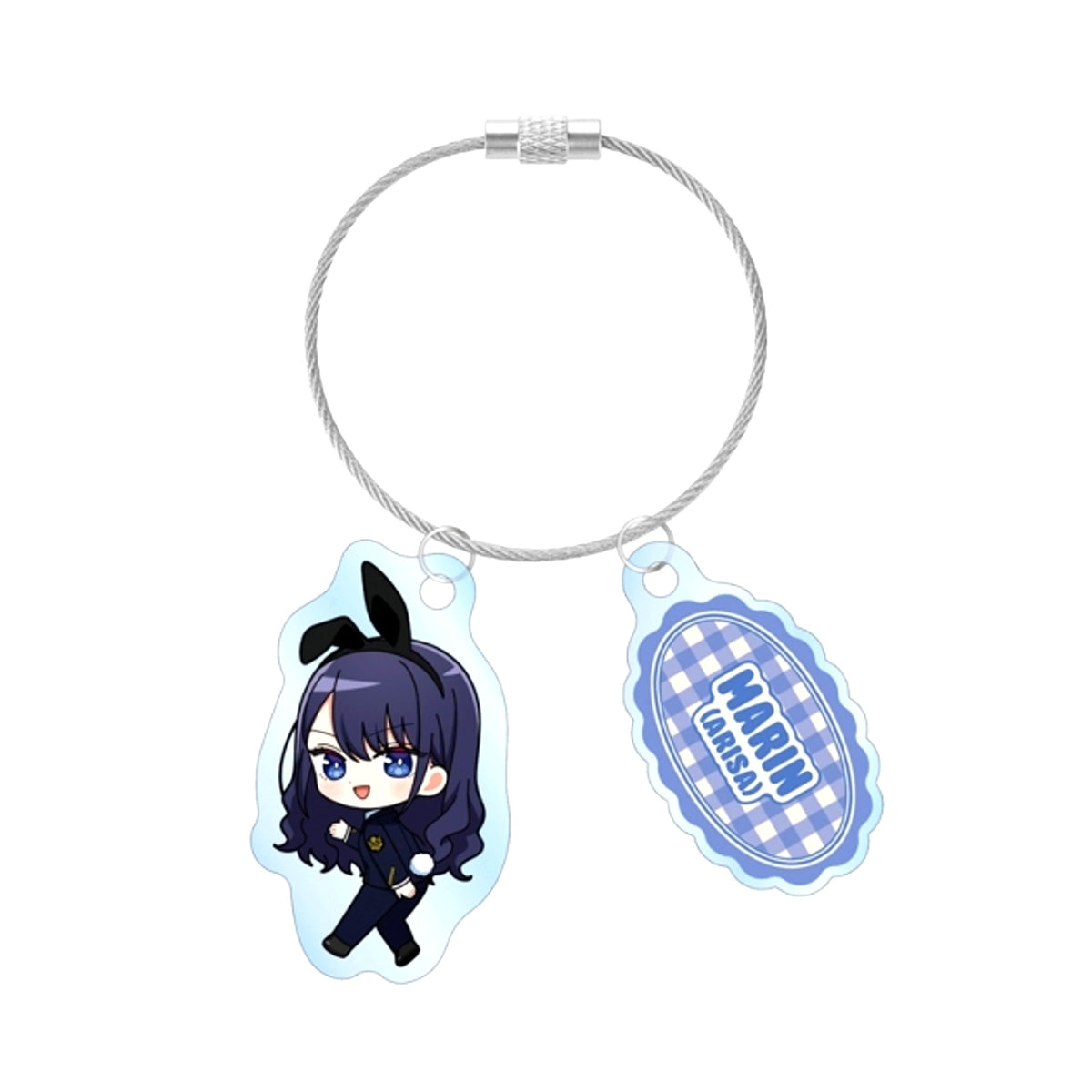 TV Anime My Dress-Up Darling Season 2 Marin (Arisa) Chibi Character Station Staff ver. Double Wire Acrylic Keychain [NEW]