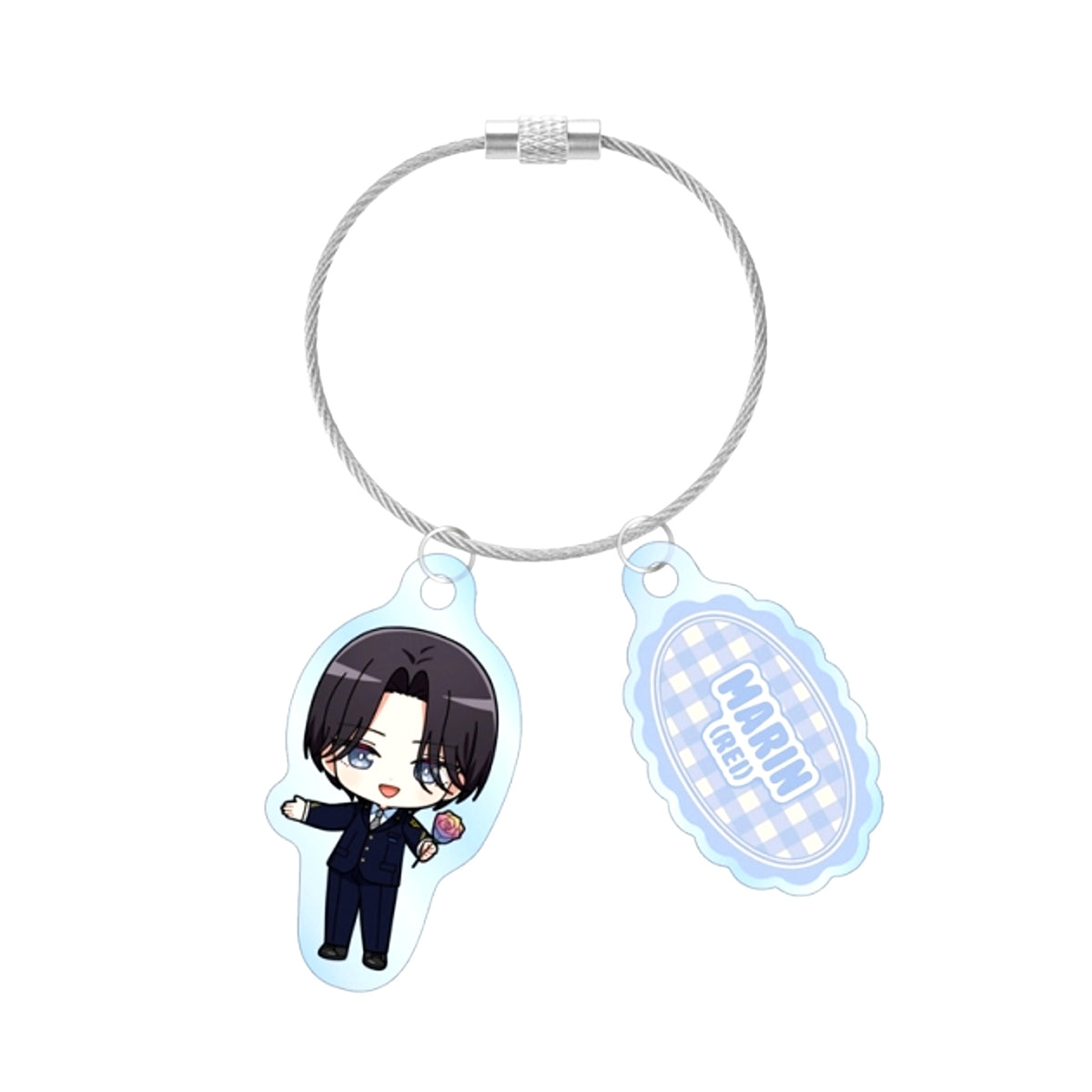 TV Anime My Dress-Up Darling Season 2 Marin Kitagawa (Rei) Chibi Character Station Staff ver. Double Wire Acrylic Keychain [NEW]