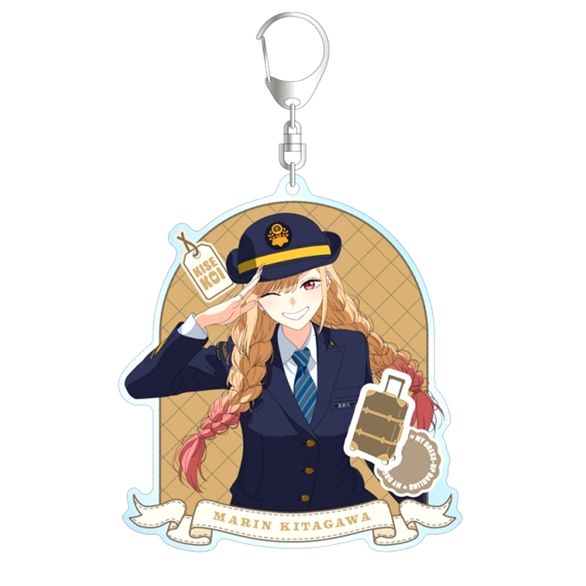 TV Anime My Dress-Up Darling Season 2 Newly Drawn Marin Kitagawa Station Staff ver. BIG Acrylic Keychain [NEW]