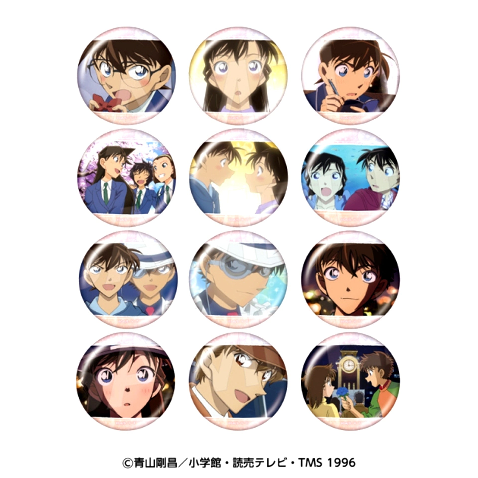 Detective Conan Character Badge Collection (Story Cut 2) All 12 Types [NEW]