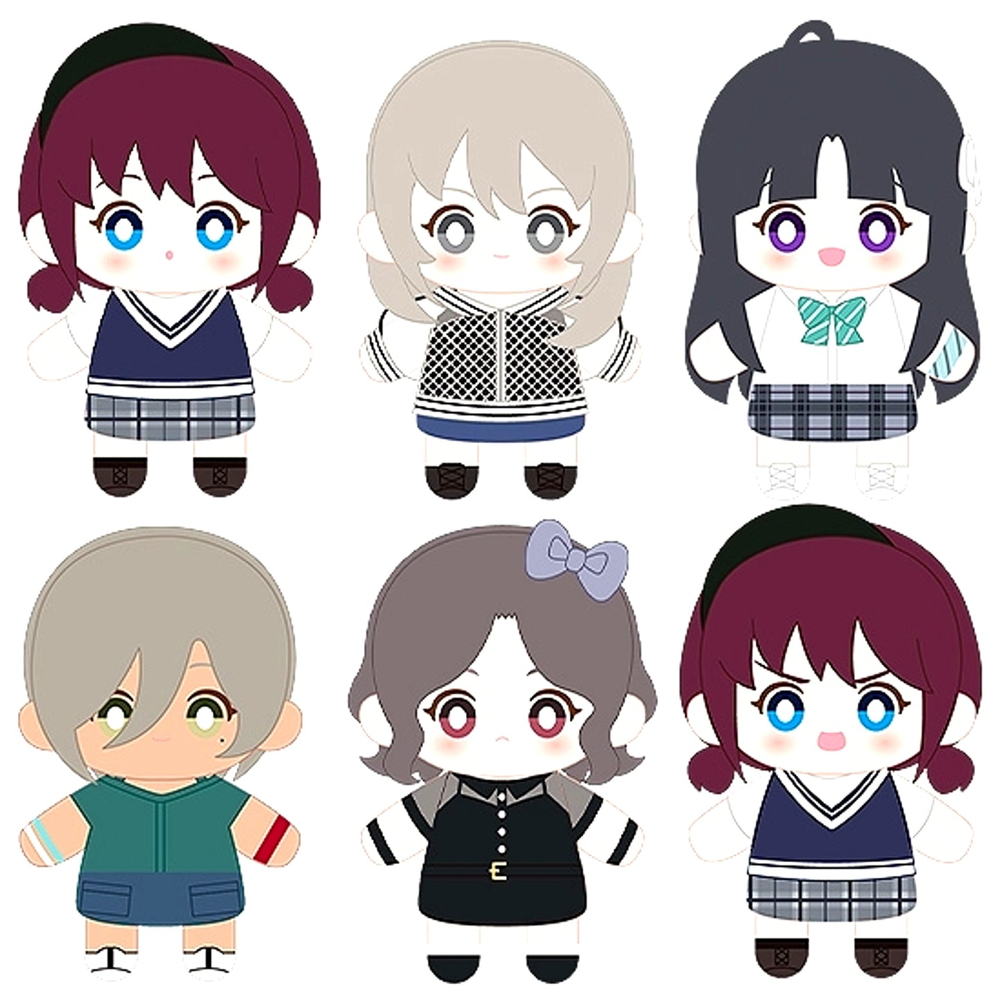 Girls Band Cry GIRLS BAND CRY Trading Plush Toys Finger Puppet (All 6 Types) Goods - Mascot [NEW]