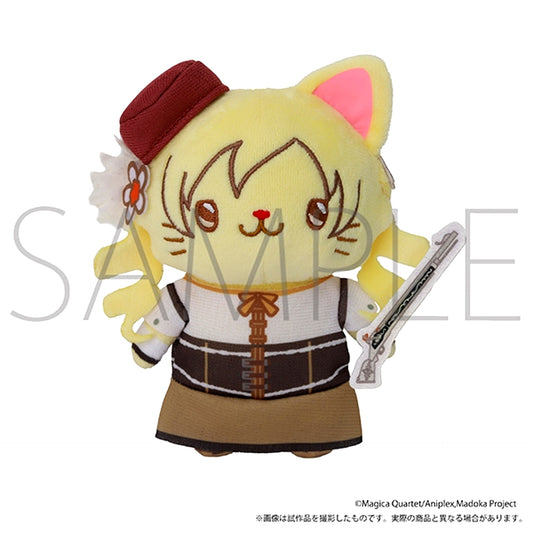 Puella Magi Madoka Magica withCAT Plush Keychain Plus with Eye Mask / Mami Tomoe [NEW]