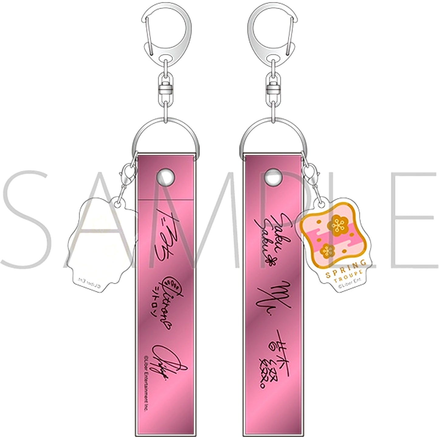 A3! Silver Tape-Style Keychain with Charm / Spring Troupe [NEW]
