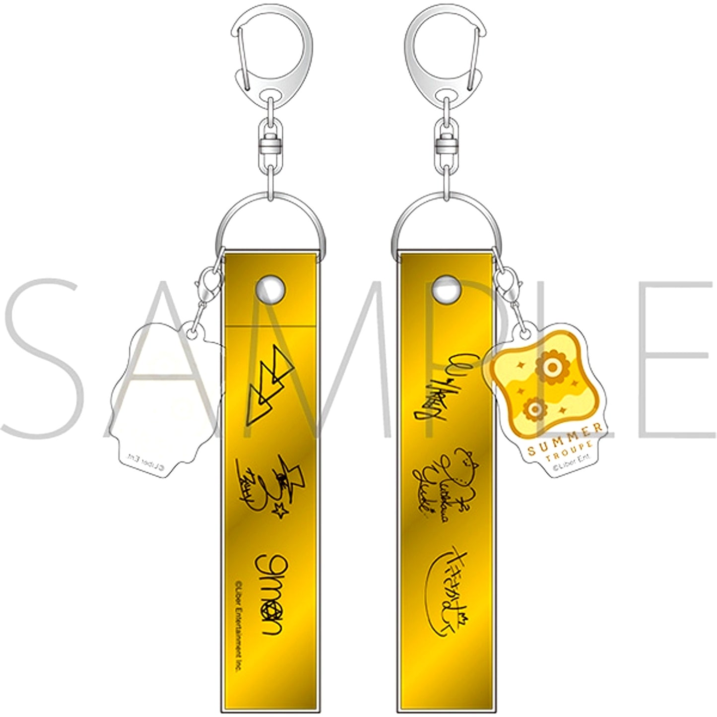 A3! Silver Tape-Style Keychain with Charm / Summer Troupe [NEW]