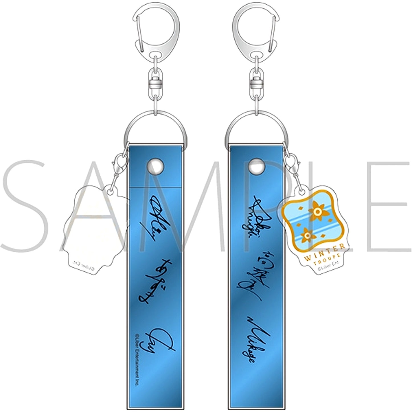 A3! Silver Tape-Style Keychain with Charm / Winter Troupe [NEW]