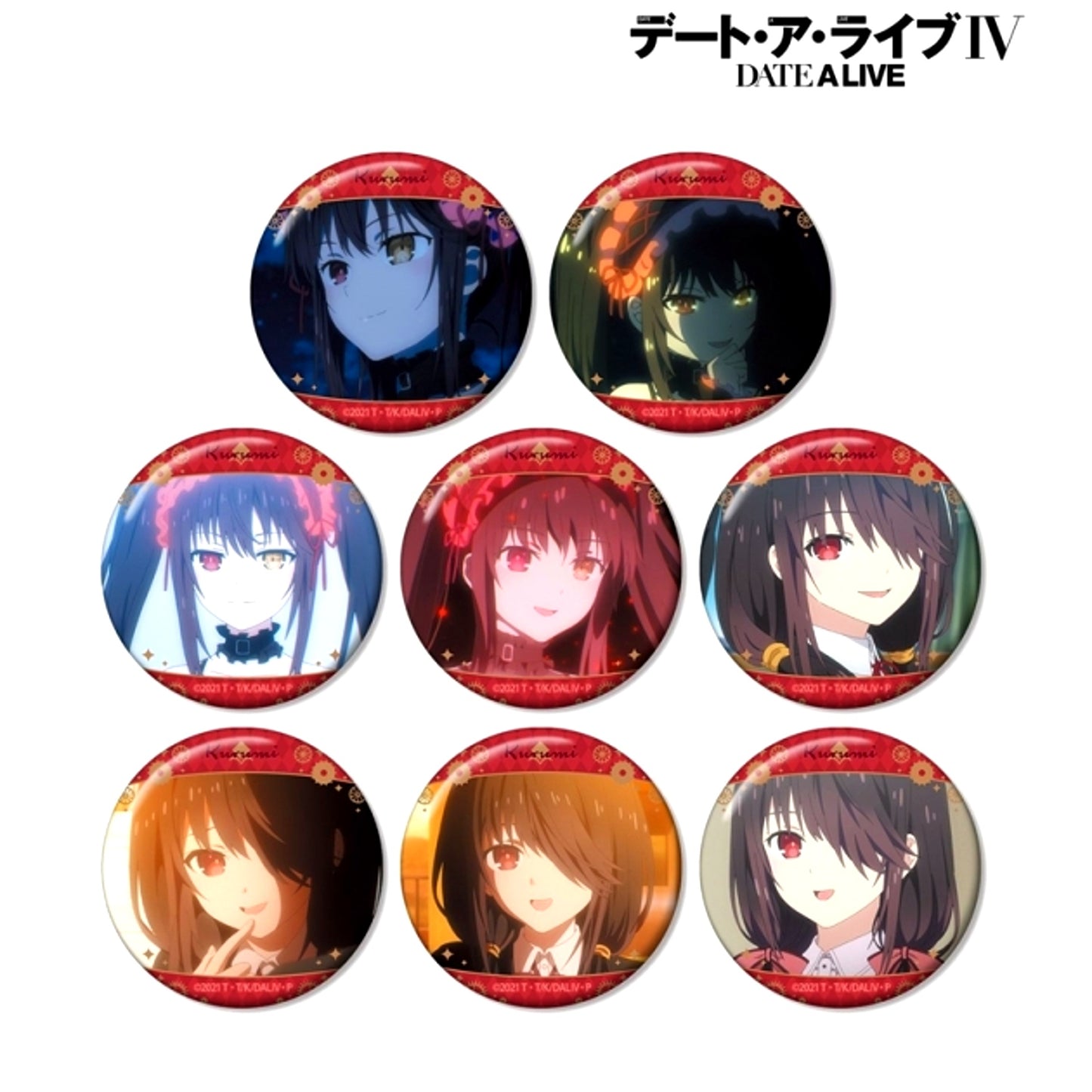 Date A Live IV Trading Kurumi Tokisaki Only Scene Photo Can Badge [NEW]