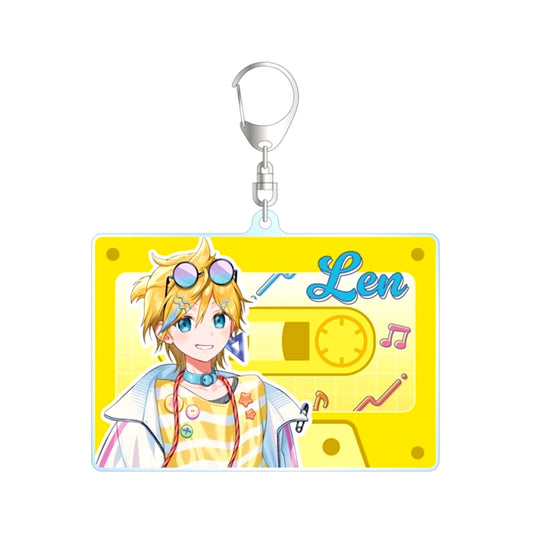 Hatsune Miku Newly Drawn Kagamine Len City Pop ver. Art by Dorusutoi BIG Acrylic Keychain [NEW]