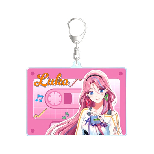 Hatsune Miku Newly Drawn Megurine Luka City Pop ver. Art by Dorusutoi BIG Acrylic Keychain [NEW]