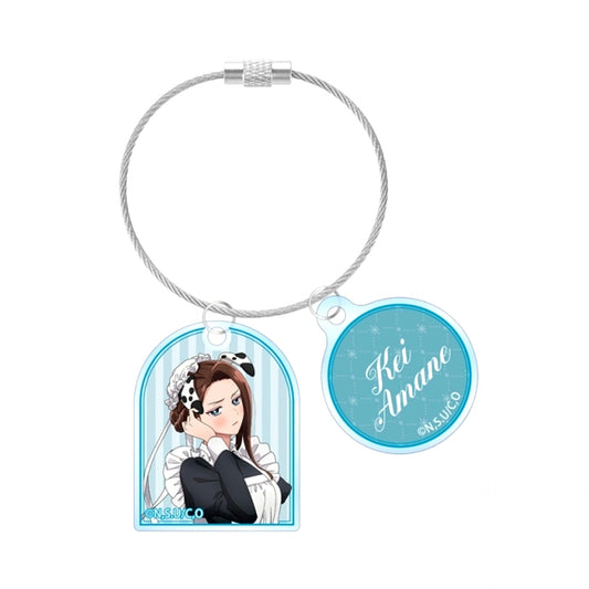 Gals Can't Be Kind to Otaku!? Newly Drawn Amane Kei Animal Butler / Maid ver. Double Wire Acrylic Keychain [NEW]
