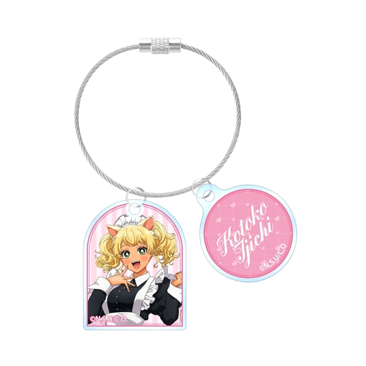 Gals Can't Be Kind to Otaku!? Newly Drawn Ijichi Kotoko Animal Butler / Maid ver. Double Wire Acrylic Keychain [NEW]