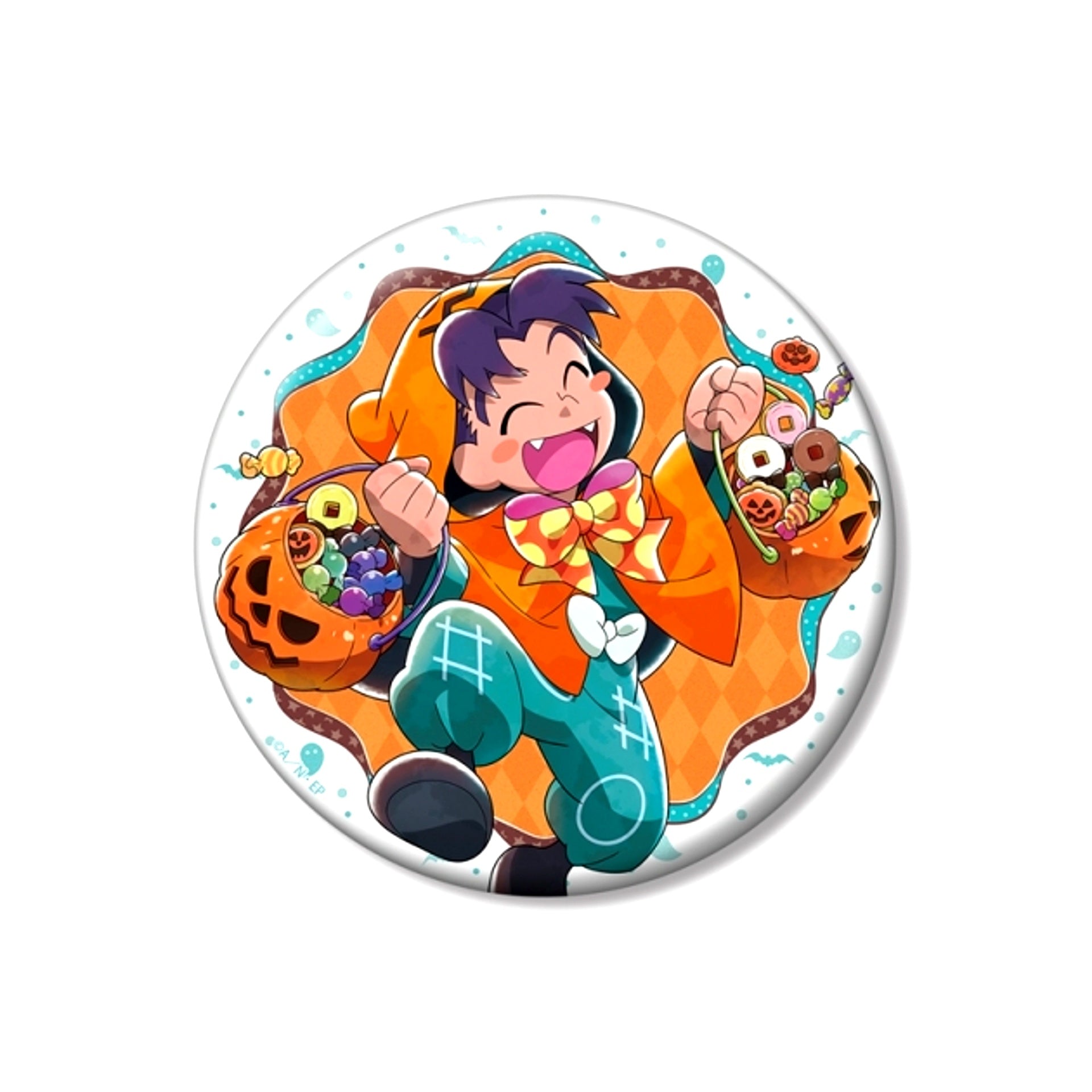 Nintama Rantaro Newly Drawn Kirimaru Settsu Trip or Sweet Chapter ver. 100mm Can Badge (Animate Advance Sale) [NEW]